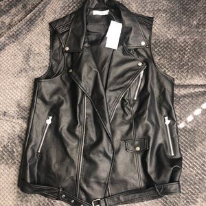 Leather vest